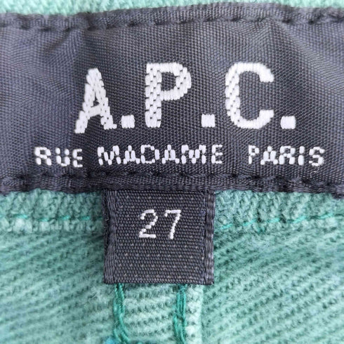 アーペーセー A.P.C. OLD 旧タグ チュニジア製 スリム カラーデニム レディース 27