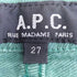 アーペーセー A.P.C. OLD 旧タグ チュニジア製 スリム カラーデニム レディース 27