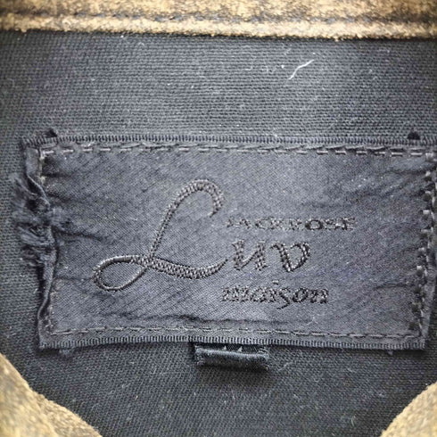 ジャックローズラブメゾン JACK ROSE Luv maison カウレザー スウェード ストーンボタン ウエスタン シャツ ジャケット メンズ JPN:44