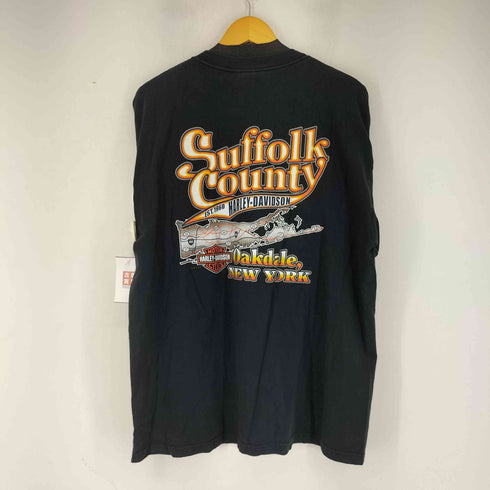 ハーレーダビッドソン HARLEY-DAVIDSON HANESボディ 両面プリントクルーネックTシャツ メンズ JPN:XL