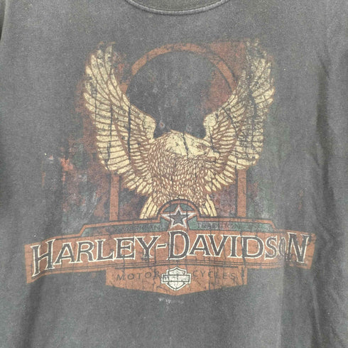 ハーレーダビッドソン HARLEY-DAVIDSON HANESボディ 両面プリントクルーネックTシャツ メンズ JPN:XL