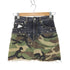 サンローランパリ SAINT LAURENT PARIS Camo Print Studded Denim Skirt レディース 26