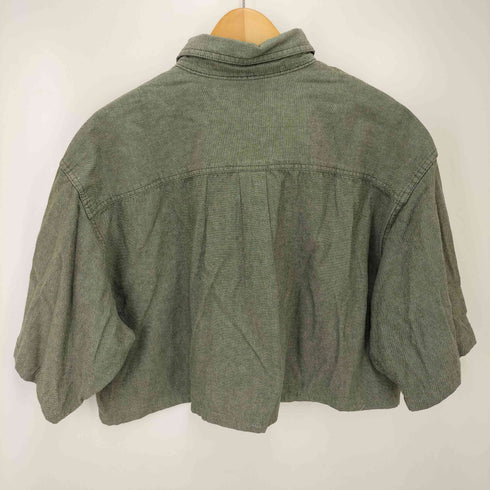 エルエルビーン L.L.Bean リメイク クロップド ボタンダウン S/S ダンガリーシャツ メンズ import:L