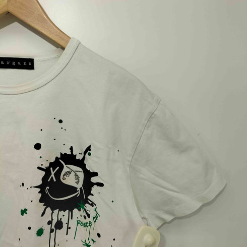 ロアーローガンス roar roarguns PEACE OUT プリント ラインストーン S/S Tシャツ レディース 3