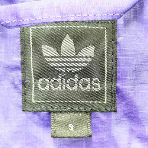 アディダスオリジナルス adidas Originals 黒タグ ロゴ刺繍 ナイロン フーデッドジャケット レディース JPN:S