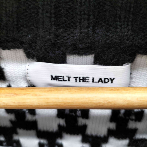メルトザレディ Melt the lady 総柄 クルーネックニット レディース FREE