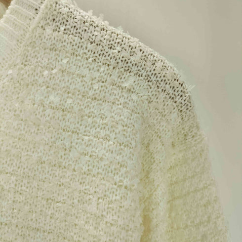 コムサイズム COMME CA ISM リボンヤーン カーディガン レディース FREE
