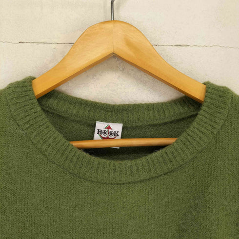 フック HOOK ベアープリントクルーネックニット メンズ JPN:XL