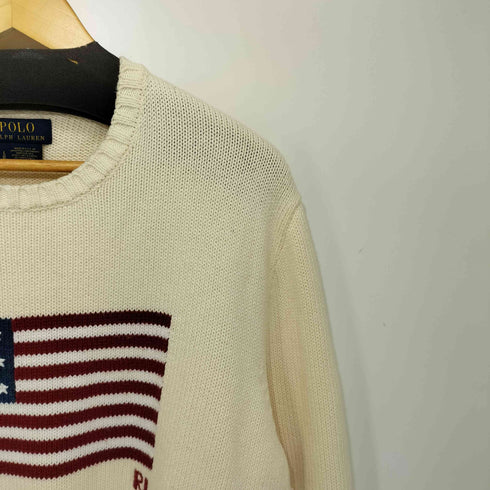 ポロラルフローレン POLO RALPH LAUREN USA製 アイコニックフラッグセーター メンズ L