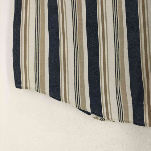ベーシックエディションズ BASIC EDITIONS 90S ストライプ オックスフォード S/S シャツ ビッグサイズ メンズ 2XL