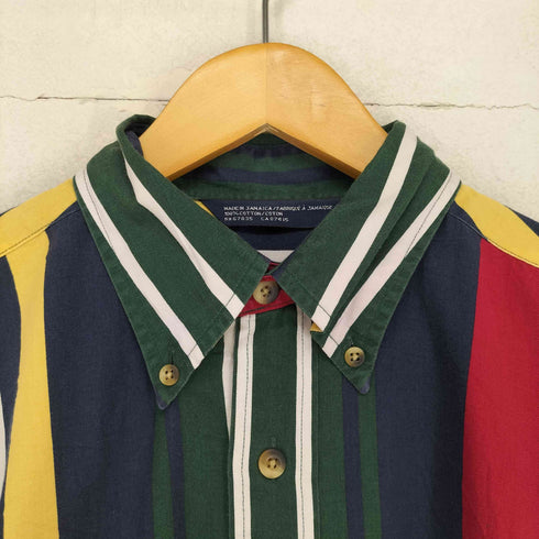 ノーティカ NAUTICA 90s マルチカラーストライプオックスフォードシャツ メンズ JPN:M