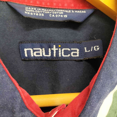ノーティカ NAUTICA 90s マルチカラーストライプオックスフォードシャツ メンズ JPN:L