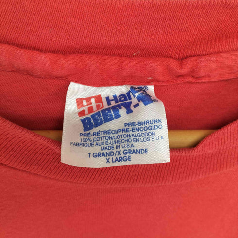 ヘインズ Hanes 90s USA製 フロントプリントクルーネックTシャツ メンズ JPN:XL