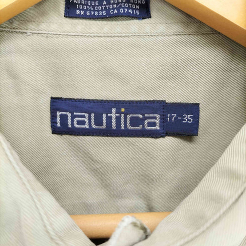 ノーティカ NAUTICA 90s ロゴ刺繍オックスフォードシャツ メンズ