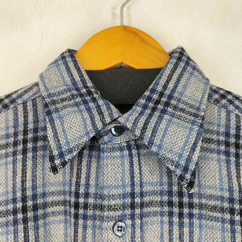 ペンドルトン PENDLETON 70S USA製 チェック L/S ウールシャツ メンズ import:M