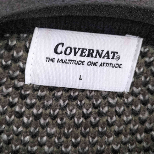 カバーナット Covernat アーガイル柄 ニットポロシャツ メンズ L