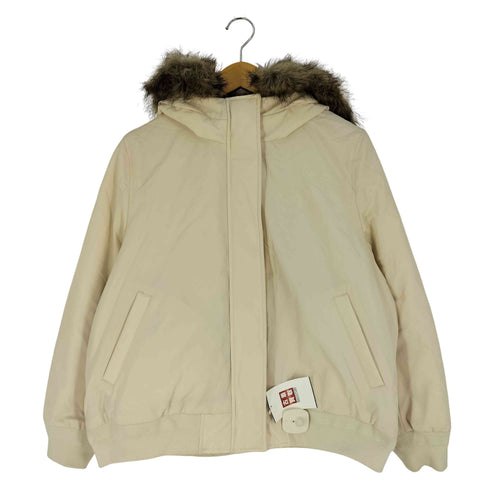ユニクロ UNIQLO パデットフーデットリブブルゾン レディース XXL