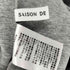 SAISON DE PAPILON フリルとパールスリーブポンチ素材ワンピース レディース