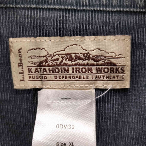 エルエルビーン L.L.Bean KATAHDIN IRON WORKS ダック生地 L/Sワークシャツ メンズ import:XL