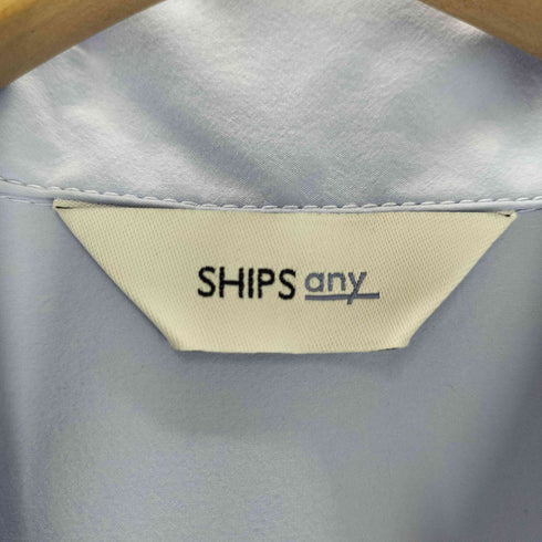 シップスエニィ SHIPS any フラットカラー Vネック フレア ワンピース レディース FREE