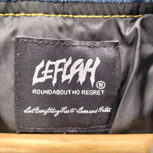 レフラー Leflah エンボスデニムフードジャケット メンズ JPN:L