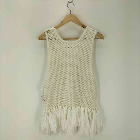 アダワズ ADAWAS FRINGE MESH VEST フリンジメッシュベスト レディース FREE