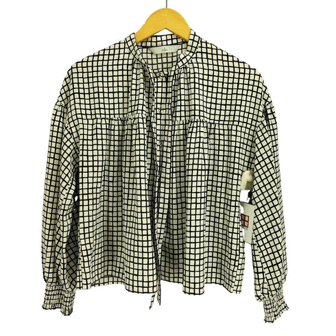 ティアラ Tiara スクエアドットプリントボウタイブラウス レディース ONE SIZE