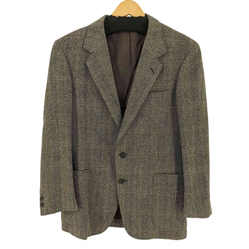 HILAND グレンチェック 2Bシングルテーラードジャケット メンズ 170