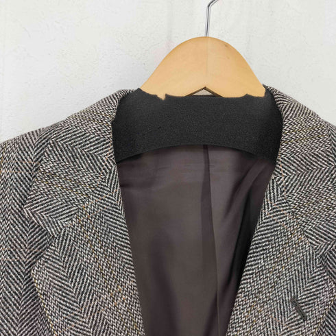 HILAND グレンチェック 2Bシングルテーラードジャケット メンズ 170