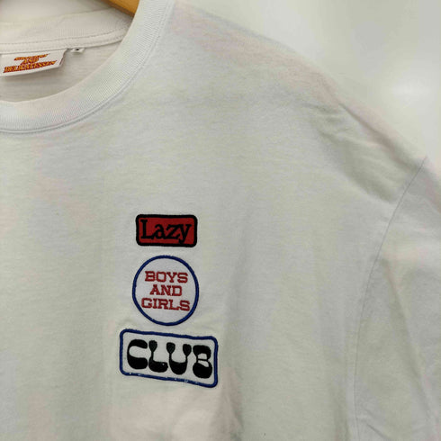 フリークスストア FREAKS STORE GROCERY AND DELICATESSEN ビッグシルエット バック刺繍 ランダムワッペンデザイン クルーネックTシャツ メンズ JPN:S
