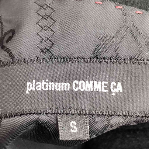 プラチナムコムサ platinum COMME CA アンゴラ100 比翼ボタン チェスターコート メンズ JPN:S
