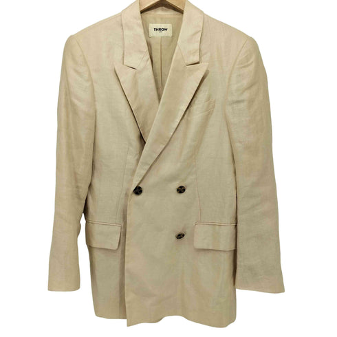 スロー バイスライ THROW by SLY LINEN BOXY DOUBLE TAILORED ジャケット レディース JPN:1
