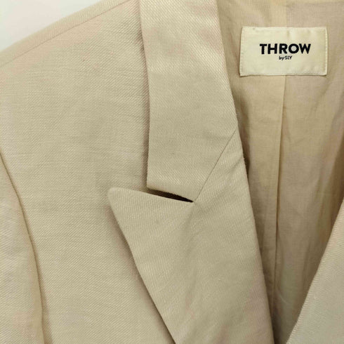 スロー バイスライ THROW by SLY LINEN BOXY DOUBLE TAILORED ジャケット レディース JPN:1