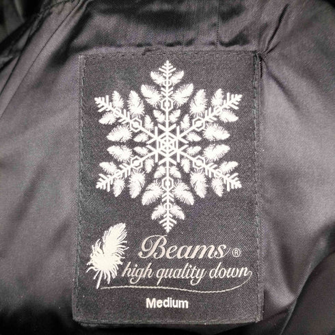 ビームス BEAMS フード付きナイロンダウンジャケット メンズ JPN:M