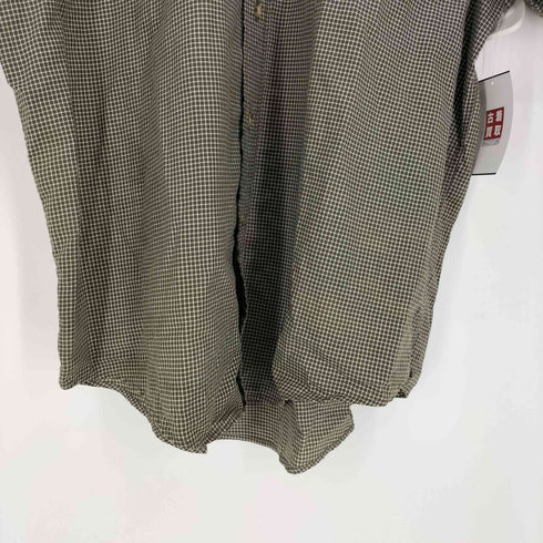 エディーバウアー Eddie Bauer 90-00S 白タグ B.D S/S チェック シャツ メンズ