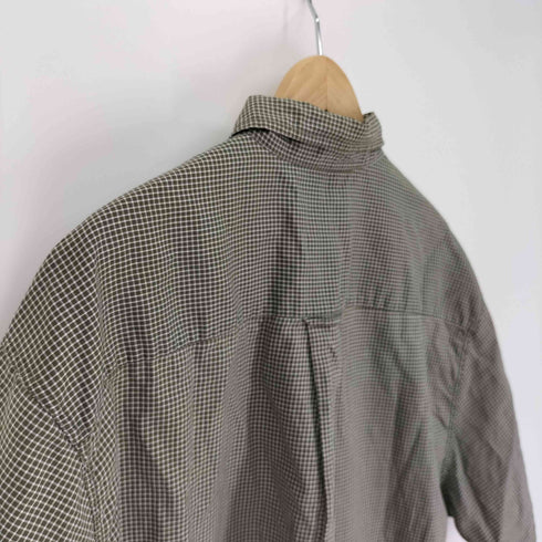エディーバウアー Eddie Bauer 90-00S 白タグ B.D S/S チェック シャツ メンズ