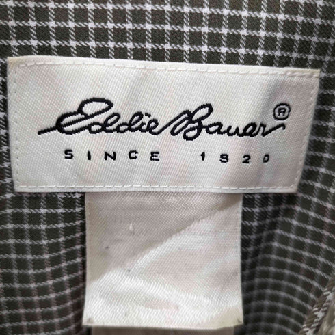 エディーバウアー Eddie Bauer 90-00S 白タグ B.D S/S チェック シャツ メンズ