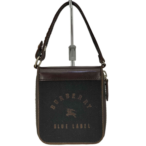 バーバリーブルーレーベル BURBERRY BLUE LABEL ラウンドジップ 二つ折りミニ財布 レディース