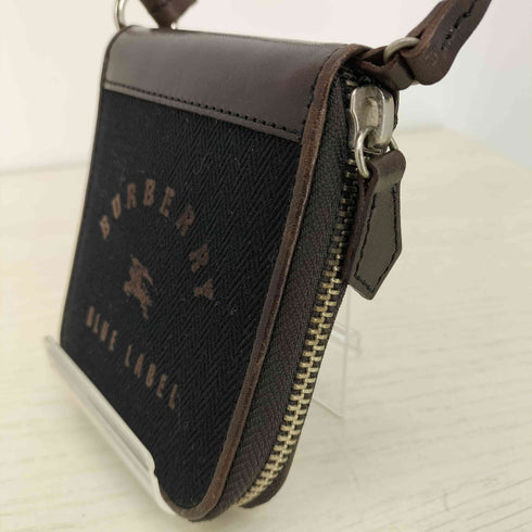 バーバリーブルーレーベル BURBERRY BLUE LABEL ラウンドジップ 二つ折りミニ財布 レディース