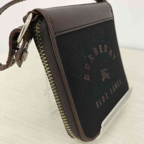 バーバリーブルーレーベル BURBERRY BLUE LABEL ラウンドジップ 二つ折りミニ財布 レディース