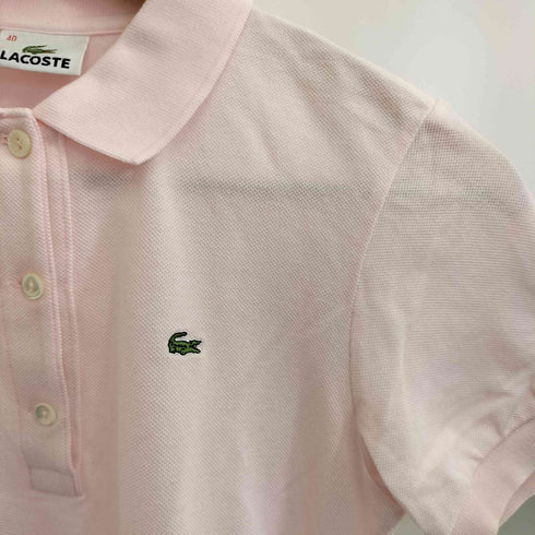 ラコステ LACOSTE ワンポイント 鹿の子 ポロシャツ レディース 40