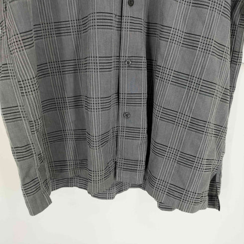 TOSCANO 80-90s シルク コットン S/S チェック シャツ ビッグサイズ メンズ import:XXL