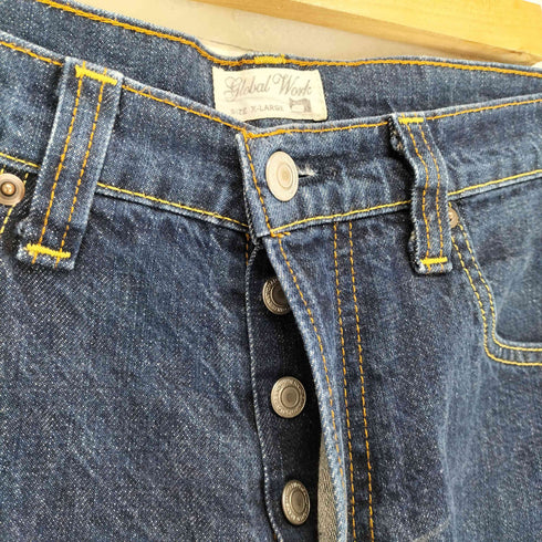 グローバルワーク GLOBAL WORK MADE IN USA ボタンフライデニムパンツ メンズ JPN:XL