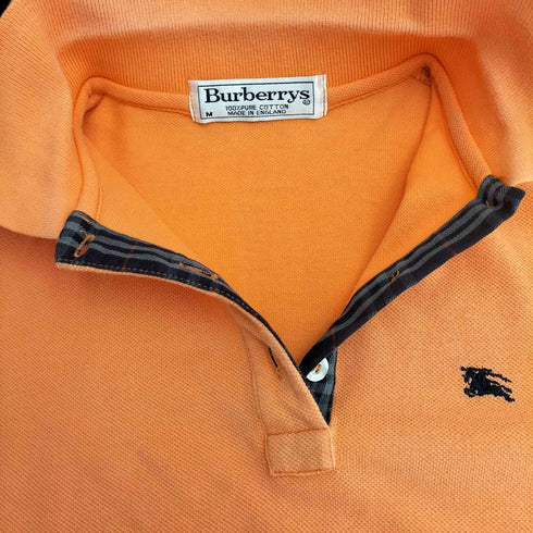 バーバリーズ BURBERRYS ワンポイント 鹿の子 ポロシャツ レディース import:M