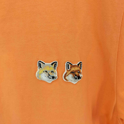 メゾンキツネ MAISON KITSUNE ダブルフォックス クルーネックTシャツ レディース import:S