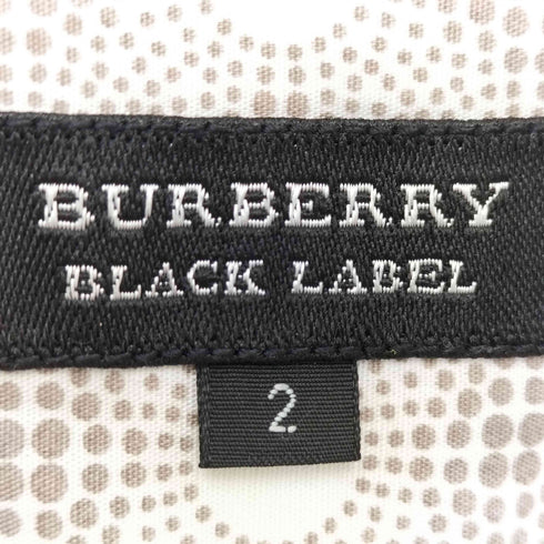 バーバリーブラックレーベル BURBERRY BLACK LABEL 総柄 半袖シャツ メンズ JPN:2