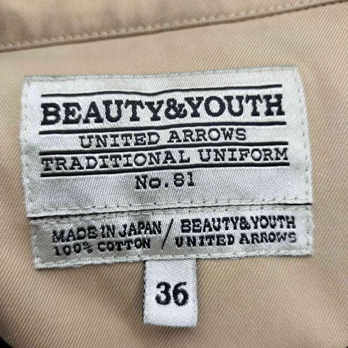 ビューティーアンドユースユナイテッドアローズ BEAUTY & YOUTH UNITED ARROWS BYTU 80/3 スビントレンチ Å レディース 36