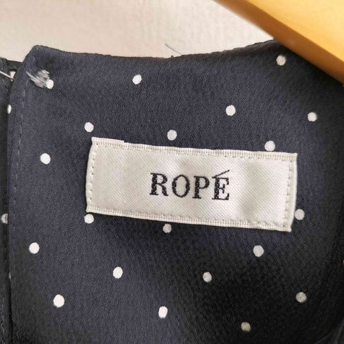 ロペ ROPE ドット ギャザー サテンワンピース レディース JPN:38