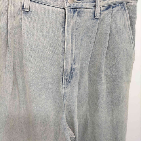 alfred alex gradation wide straight denim pants / グラデーションワイドストレートデニムパンツ メンズ M