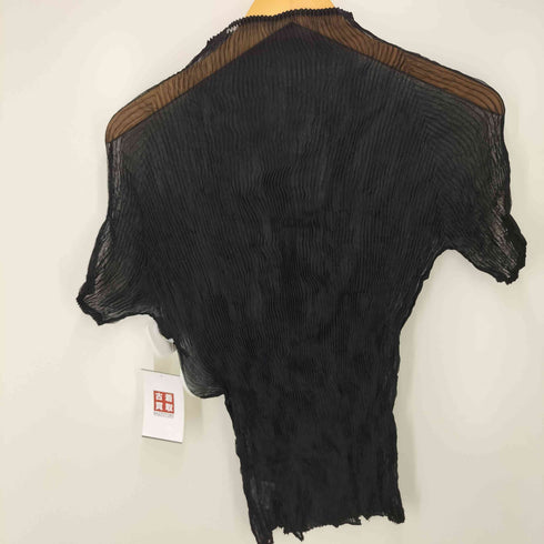 イッセイミヤケ ISSEY MIYAKE 19SS ボトルネック プリーツ S/S カットソー レディース JPN:2
